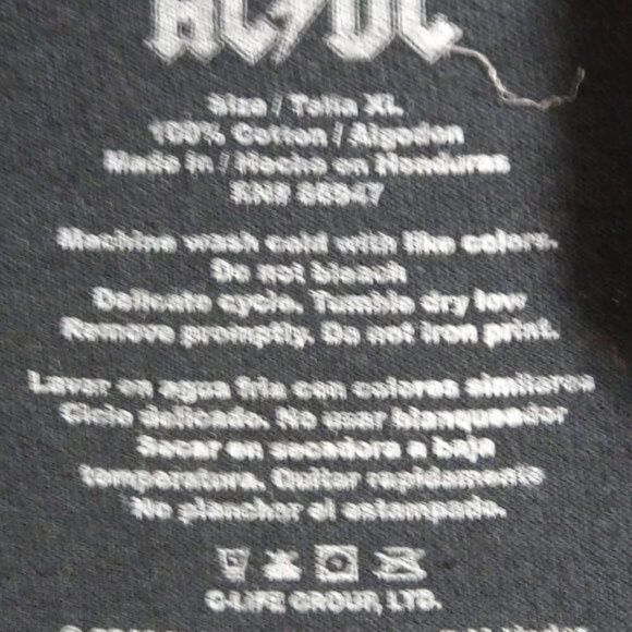 AC / DC Black "Live at River Plate" Concert Tee XL - Picture 4 of 5